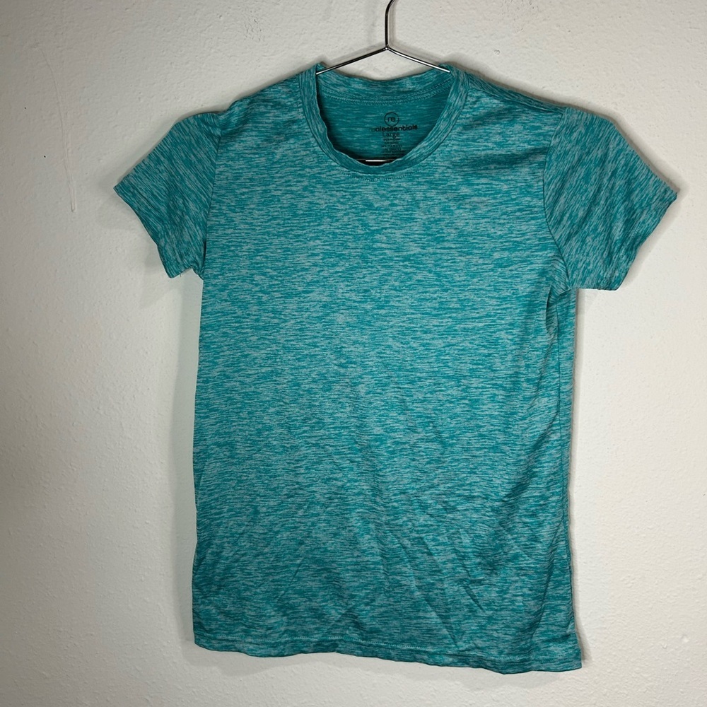 REI Co-op Re-Essentials Boys Large 10/12 Teal Short Sleeve Active T-Shirt